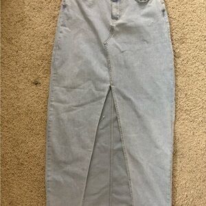 Princess Polly Light Blue Denim Skirt